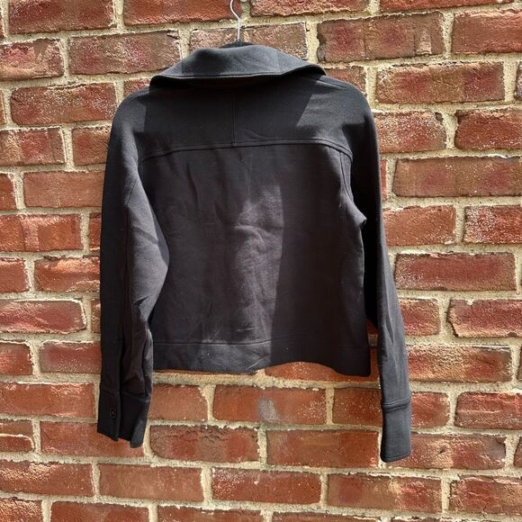 VINCE $345 Cotton Blend Chore Jacket BLACK womens S NEW - Picture 5 of 5